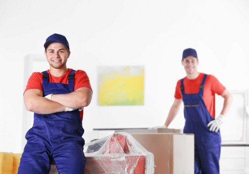 Removal van and moving team serving Bermondsey streets