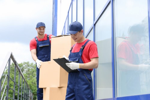 Professional packing boxes and moving supplies prepared for a Bermondsey home move