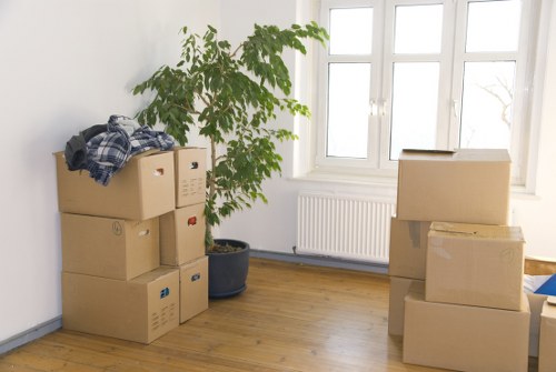 Preparation checklist for a Bermondsey home move with furniture and boxes