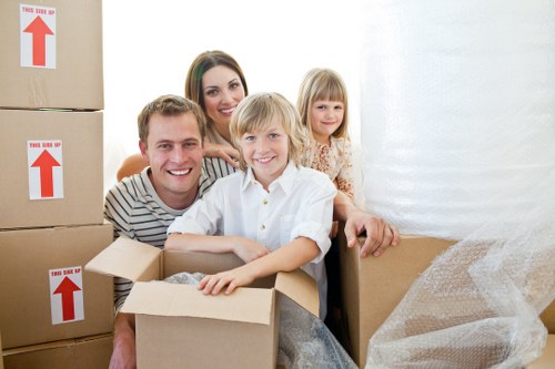 Careful handling of household items during a Bermondsey house move